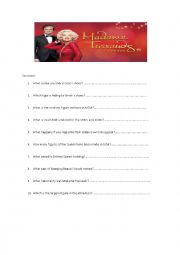 English Worksheet: Madame Tussauds