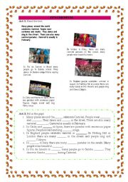 English Worksheet: ITS CARNIVAL