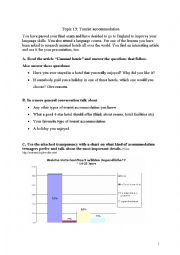 English Worksheet: tourist accommodation