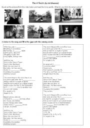 English Worksheet: Song (gap fill) The A Team by Ed Sheeran