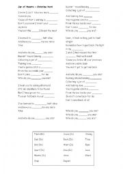 English Worksheet: Song: Jar of hearts