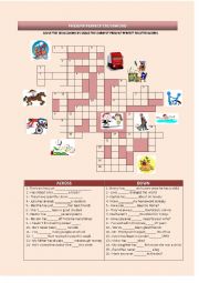 PRESENT PERFECT CROSSWORD