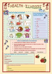 English Worksheet: Health