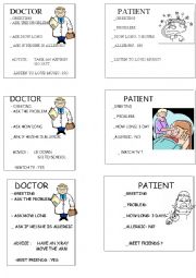 English Worksheet: illnesses