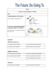 English Worksheet: Going to