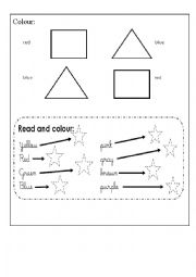 English Worksheet: colors