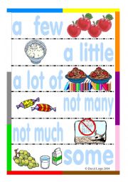 English Worksheet: Quantifying Poster