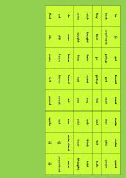 English Worksheet: domino - irregular verbs 