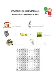 Little Red Riding Hood Wordsearch