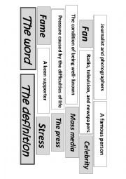 English Worksheet: price of fame