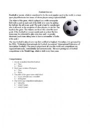 English Worksheet: football