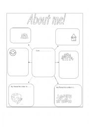 English Worksheet: A web about me!