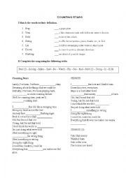 English Worksheet: Counting Stars by OneRepublic