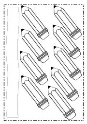 numbers of classroom objects 1-10