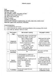 English Worksheet: lesson