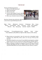 English Worksheet: Take the Lead worksheet