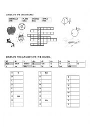 English Worksheet: THE ALPHABET