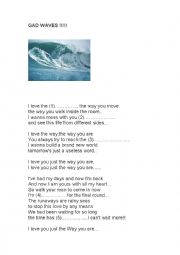English Worksheet: Waves, Gad 