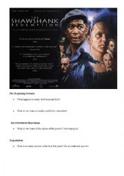 English Worksheet: Shawshank Redemption Movie Worksheet
