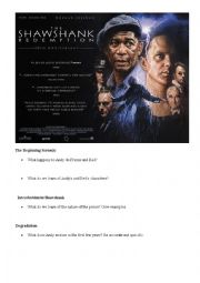 Shawshank Redemption Movie Worksheet