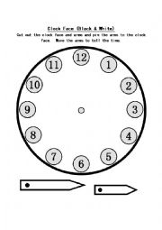 English Worksheet: clock