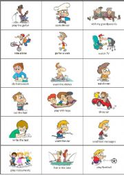 English Worksheet: PRESENT CONTINUOUS    SPEAKING EXERCISES   PART 1 / 2