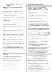 Movie-related vocabulary worksheet