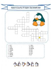 English Worksheet: Irregular verbs crossword