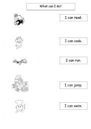 English Worksheet: high frequency words can