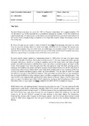 English Worksheet: Full Term Test n1 