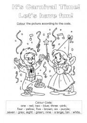 English Worksheet: Carnival:lets have fun_1