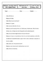 English Worksheet: mid term test 2