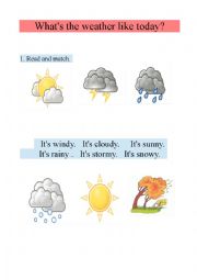 English Worksheet: WEATHER