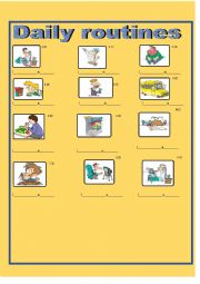 Daily routines-Simple Present Tense