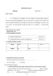 6th form june 2012  test