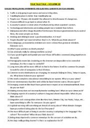 English Worksheet: MEGA CONVERSATION FILE