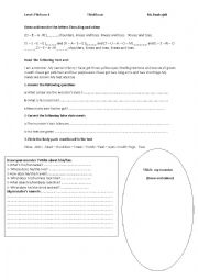 English Worksheet: draw and write about a monster 