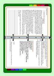 English Worksheet: a film/book review