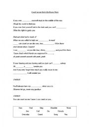 English Worksheet: You can count on me by Bruno Mars