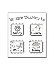 English Worksheet: Weather Conditions