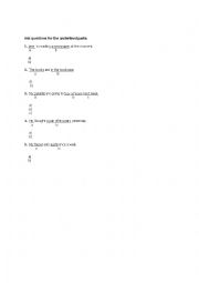 English Worksheet: subject /object questions