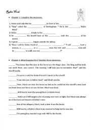 English Worksheet: Robin Hood- chapter 3 and 4