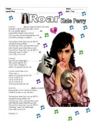 English Worksheet: Roar (Kate Perry)