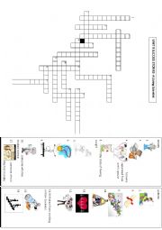 English Worksheet: 8th grade Unit 9 Success Stories Criss Cross Puzzle