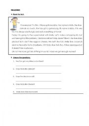 English Worksheet: like/dont like