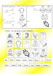 English Worksheet: Pictionary_Clothes