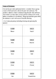 English Worksheet: Pictionary