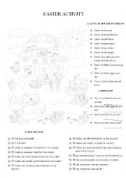 English Worksheet: Easter activity