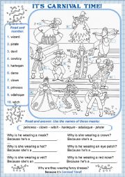 English Worksheet: Why are they wearing fancy dresses?