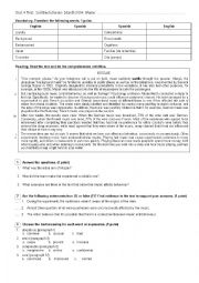 English Worksheet: Reading, Grammar and vocabulary test. Intermediate. Conditionals, wish clauses and passive voice. Muzak